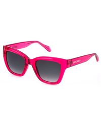 Just Cavalli - Sjc148 0Afd Sunglasses Injected Smoke Squared Normal Shaded - Lyst