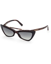 DSquared² - Dq0370 Delia 56P Outlet Sunglasses Acetate Cat Eye Normal Shaded - Lyst