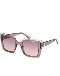 Guess - Gu7908 59Z Sunglasses Injected Squared Normal Shaded - Lyst