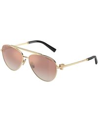 Tiffany & Co. - Tf3101B 62093N Sunglasses Steel Pilot Normal Shaded - Lyst