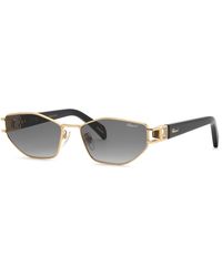 Chopard - Schm13S 300 Sunglasses Metal Smoke Geometric Anti-Glare Nuanced - Lyst