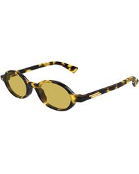 Bottega Veneta - Bv1388S 002 Sunglasses Acetate Round - Lyst
