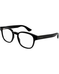 Gucci - Gg1343O 001 Optical Frames Plastic Squared - Lyst