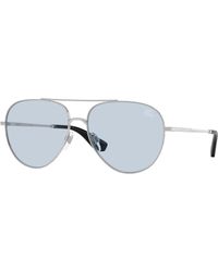 Burberry - Be3172 100572 Sunglasses Metal Pilot Normal - Lyst