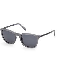 Timberland - Tb00087 20D Sunglasses Injected Smoke Squared Polarized - Lyst