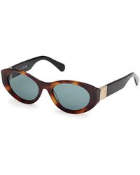 MAX&Co. - Mo0123 52N Sunglasses Acetate Round Normal - Lyst