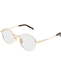 Gucci - Gg2004Oa 001 Optical Frames Metal Transparent Round - Lyst