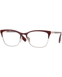 Burberry - Be1362 Alma 1292 Optical Frames Steel Transparent Cat Eye Normal - Lyst