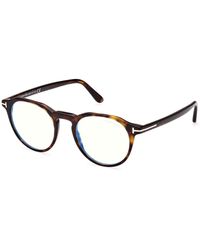 Tom Ford - Ft5833-B 052 Optical Frames Acetate Round Normal - Lyst