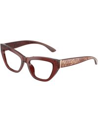 Dolce & Gabbana - Dg3412 3045 Optical Frames Acetate Transparent Cat Eye Normal - Lyst