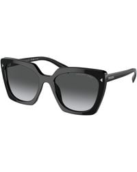 Prada - Pr 23Zs 1Ab5W1 Sunglasses Acetate Squared Polarized Shaded - Lyst