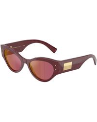 Dolce & Gabbana - Dg4480 3442D0 Sunglasses Acetate Butterfly Mirrored - Lyst