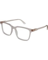 Gucci - Gg1120O 007 Optical Frames Acetate Transparent Squared - Lyst