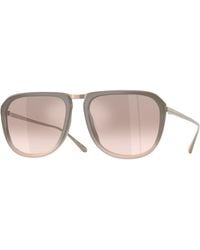 Oliver Peoples - Ov1387St Model 2 18318Z Sunglasses Titanium Squared Mirror Nuanced - Lyst
