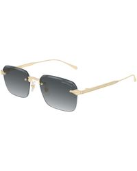 Montblanc - Mb0456S 001 Sunglasses Metal Squared - Lyst