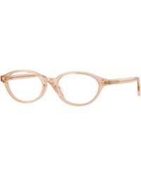 Versace - Ve3393D 5518 Optical Frames Acetate Transparent Round Normal - Lyst