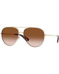 Burberry - Be3172 110913 Sunglasses Metal Pilot Normal Nuanced - Lyst