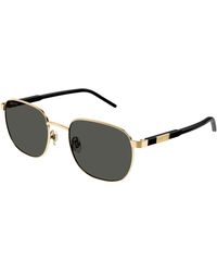 Gucci - Gg1799S 001 Sunglasses Metal Squared - Lyst