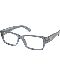 Prada - Pr B09V 17T1O1 Optical Frames Acetate Transparent Squared Normal - Lyst