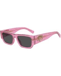 Chiara Ferragni - Cf 7013/S Qr0/Ir Outlet Sunglasses Plastic Squared Normal - Lyst