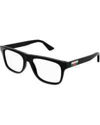 Gucci - Gg1117O 001 Optical Frames Injected Transparent Squared - Lyst