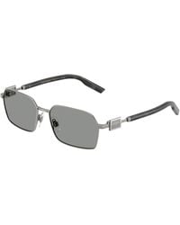 Dolce & Gabbana - Dg2316 04/1 Sunglasses Metal Squared Normal - Lyst
