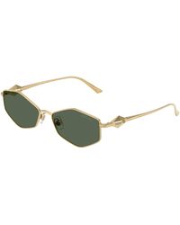 Jimmy Choo - Jc4017 302371 Sunglasses Metal Round Normal - Lyst