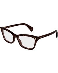 McQueen - Am0584O 006 Optical Frames Acetate Transparent Cat Eye - Lyst