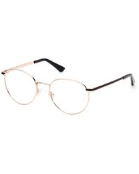 Guess - Gu2868 028 Optical Frames Metal Round Normal - Lyst