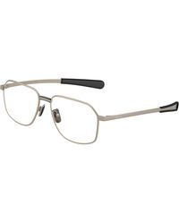 Moncler - Me1010 1003 Optical Frames Metal Transparent Squared Normal - Lyst