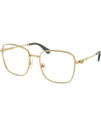 Swarovski - Sk1036 4013 Optical Frames Metal Transparent Squared Normal - Lyst