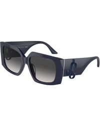 Jimmy Choo - Jc5006U 50168G Sunglasses Acetate Butterfly Normal Shaded - Lyst