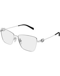Gucci - Gg2226O 002 Optical Frames Metal Transparent Butterfly - Lyst