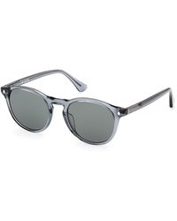 Web - We0328 84A Sunglasses Acetate Smoke Round Normal - Lyst