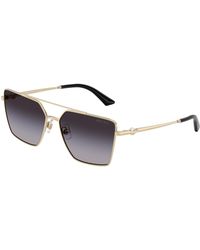 Jimmy Choo - Jc4016Hb 30068G Sunglasses Metal Squared Normal Shaded - Lyst