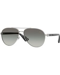 Burberry - Be3167 100511 Sunglasses Metal Pilot Normal Shaded - Lyst
