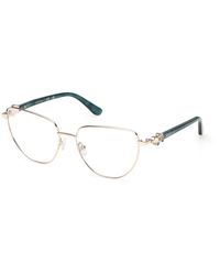Guess - Gm50051 033 Optical Frames Metal Cat Eye Normal - Lyst