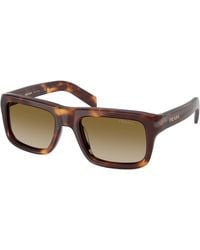 Prada - Pr D11S 15W20U Sunglasses Acetate Squared Normal Nuanced - Lyst