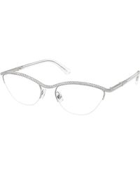 Swarovski - Sk1026 4001 Optical Frames Metal Round Normal - Lyst