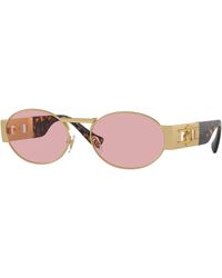 Versace - Ve2264 100284 Sunglasses Metal Round Normal - Lyst