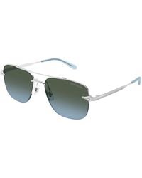 Montblanc - Mb0513S 003 Sunglasses Metal Pilot Nuanced - Lyst