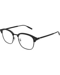 Montblanc - Mb0446Oa 001 Optical Frames Titanium Transparent Round - Lyst