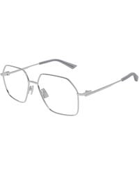 Bottega Veneta - Bv1332O 005 Optical Frames Metal Transparent Squared - Lyst