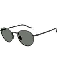 Giorgio Armani - Ar6163J 300111 Sunglasses Metal Round Normal - Lyst