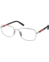 Prada Linea Rossa - Ps 52Qv 1Bc1O1 Optical Frames Metal Pillow Normal - Lyst