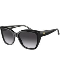 Emporio Armani - Ea4198 50178G Sunglasses Acetate Cat Eye Normal Shaded - Lyst