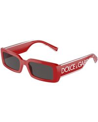 Dolce & Gabbana - Dg6187 309687 Sunglasses Injected Squared Normal - Lyst