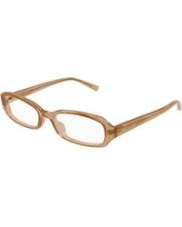 Saint Laurent - Sl 872 Erin Opt 004 Optical Frames Acetate Transparent Round - Lyst