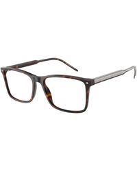 Giorgio Armani - Ar7258 5879 Optical Frames Acetate Transparent Squared Normal - Lyst