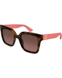 Gucci - Gg2190S 005 Sunglasses Injected Squared Nuanced - Lyst